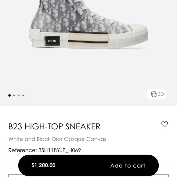 DIOR HIGH TOP SNEAKERS (MEN) SIZE 41 - Picture 9 of 11